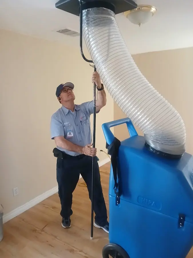 HVAC Installation technician using HEPA equipment in Park Hills
